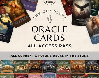 Oracle Cards All Access Pass without the Print & Sell License. Whole Shop Lifetime Bundle. Full Collection of the Oracle Decks in the Store