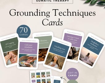 Carte con tecniche di radicamento per la terapia somatica, strumenti per la regolazione del sistema nervoso, risorse olistiche per terapisti e coach, mazzo di carte per lo sviluppo delle capacità di coping.