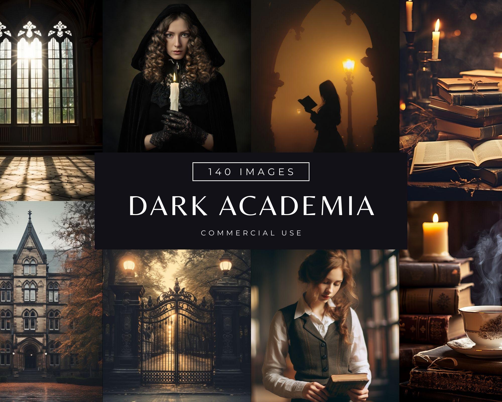 Dark Academia Stock Images, Witchy & Moody Aesthetic Social Media Photos, Vintage Gothic Reels Cover, Occult Faceless Digital Marketing Pack