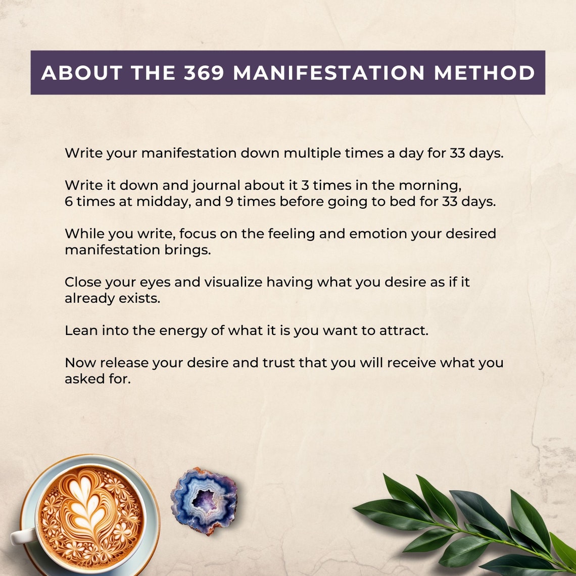 Manifest Methods Guided Manifestation Journal, Printable 369 Method Manifesting Planner ...