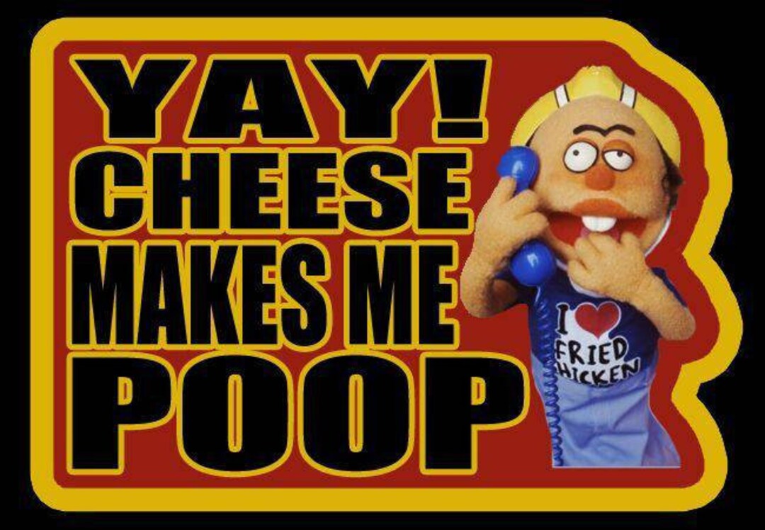 Crank Yankers Yay Cheese Makes Me Poop '00s Movie Retro Style Tshirt