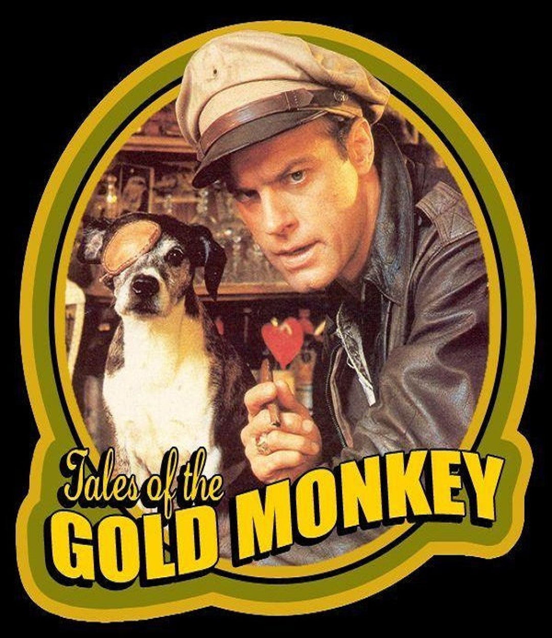 Tales of the Gold Monkey '80s T.V. Show Retro Style Tshirt Small to