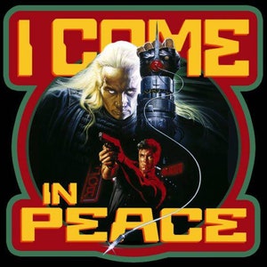 I Come In Peace Dolph Lundgren 80s movie retro style t-shirt small to 3XL