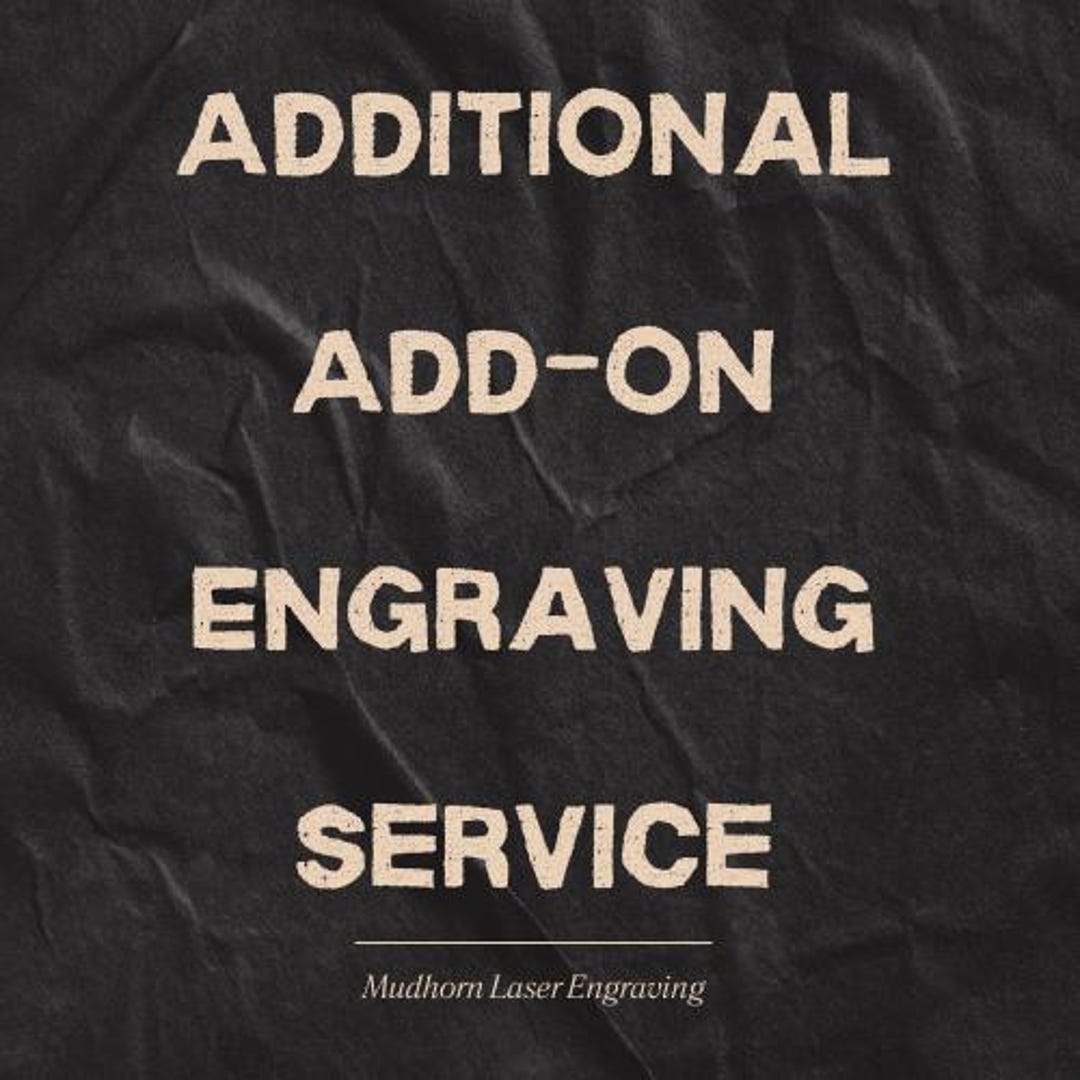 Additional Add-on Engraving Service - Etsy