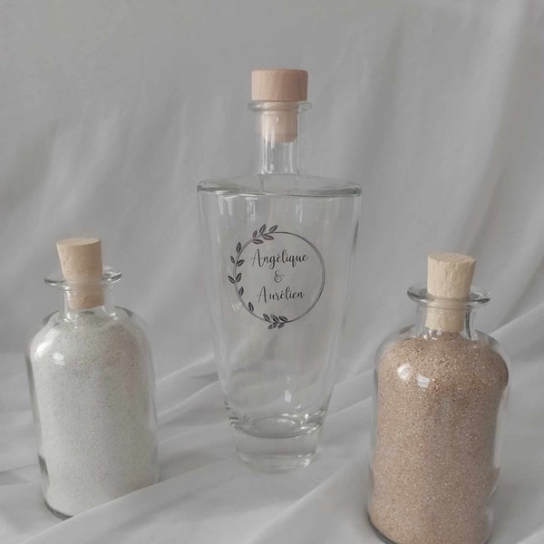 Kit pour rituel du sable cérémonie laïque modèle " Coup de Foudre"