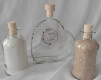 sand and glassware kit for "PASSION" sand ritual ceremony