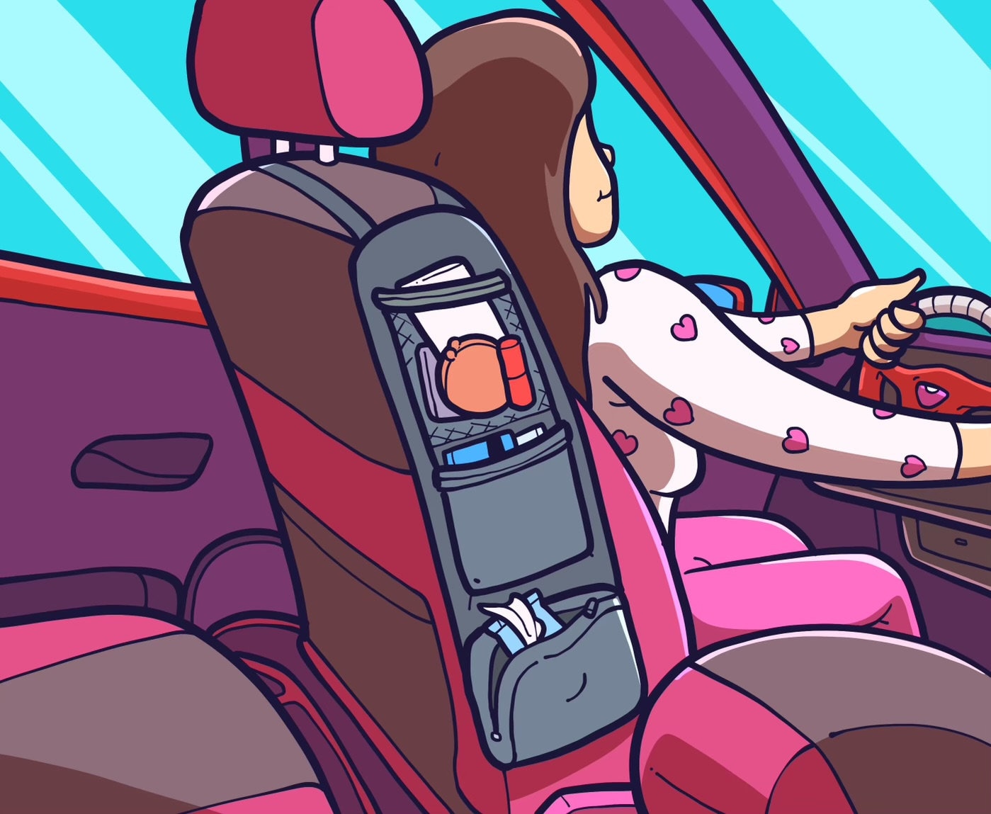 Autositz Rückenlehne Haken, Kreatives Und Liebenswertes Cartoon