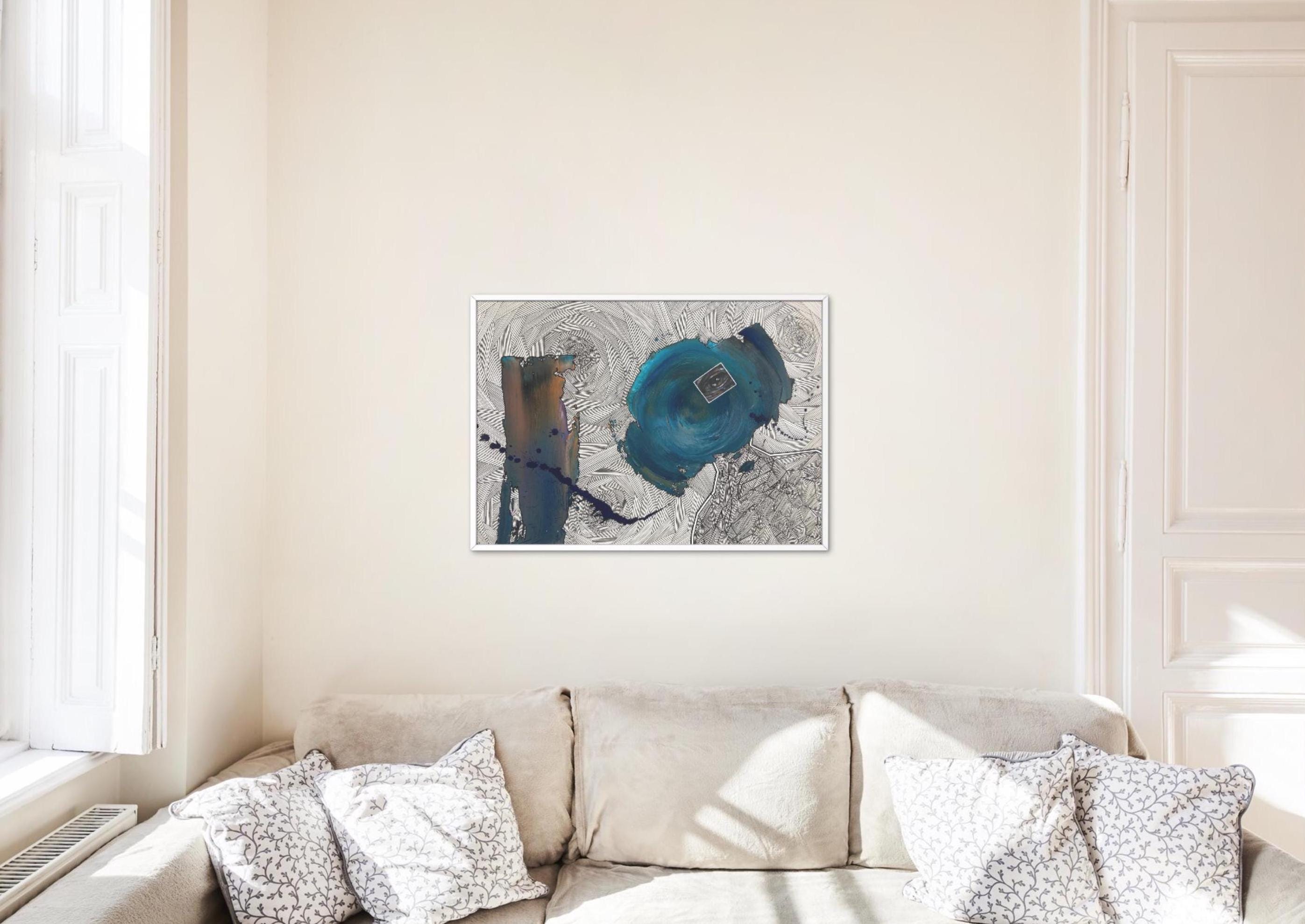 Impression d'art haute qualité de l'oeuvre  " Escuchame " , édition limitée et numérotée par l'artiste LOUISE ALLAIN ART