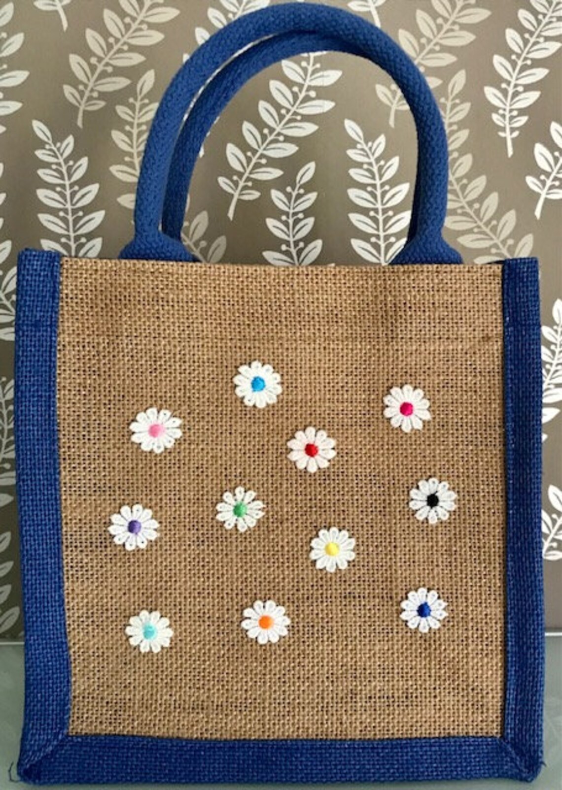 Beautiful Small Jute Lunch Bag Etsy