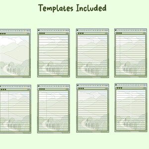 Cute Forest Digital Notebook, Hyperlinked, Goodnotes Template, Android ...