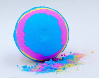 Deep Galaxy Scented spinning bath bombs natural organic