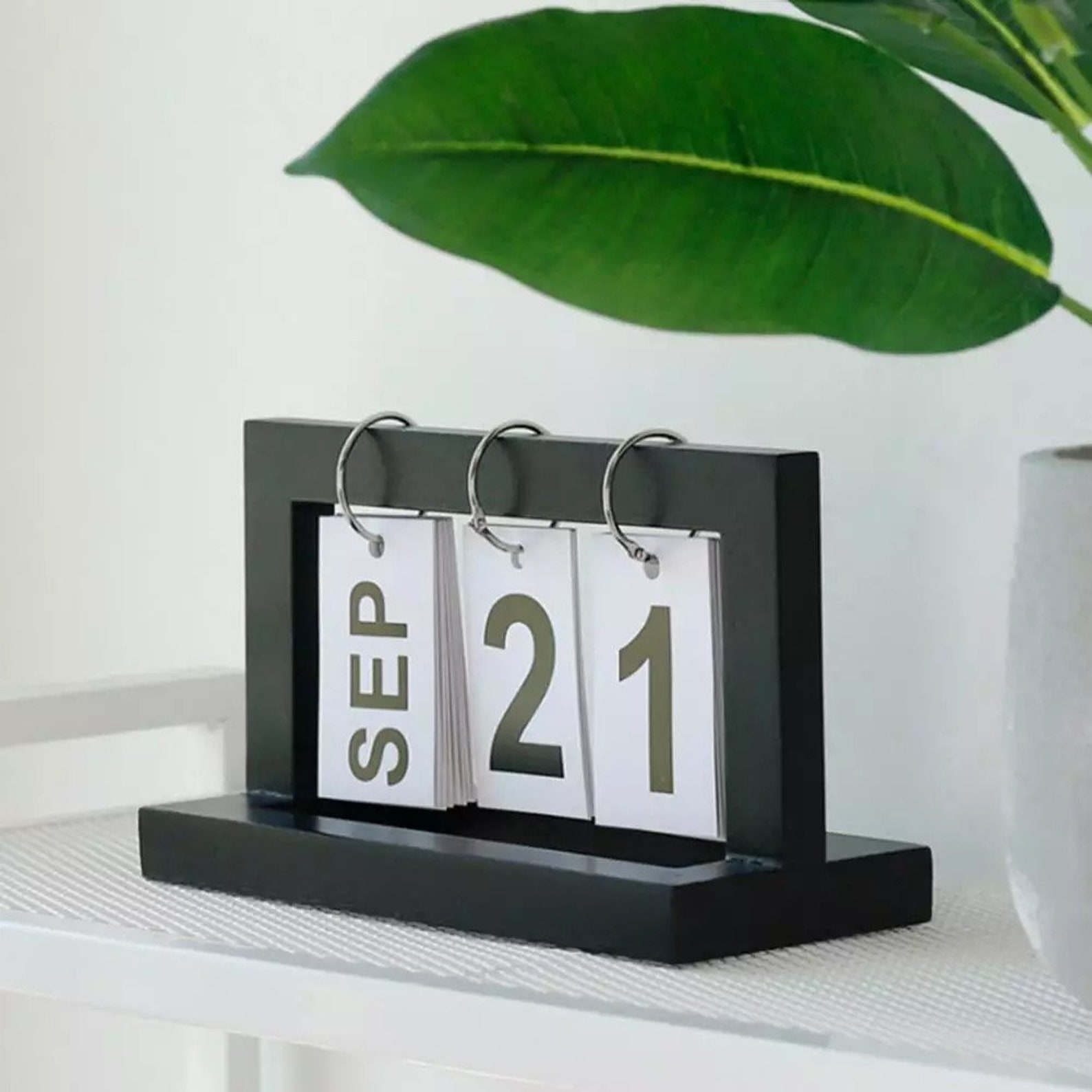 Desk calendar reusable ornament creative wood decoration Etsy