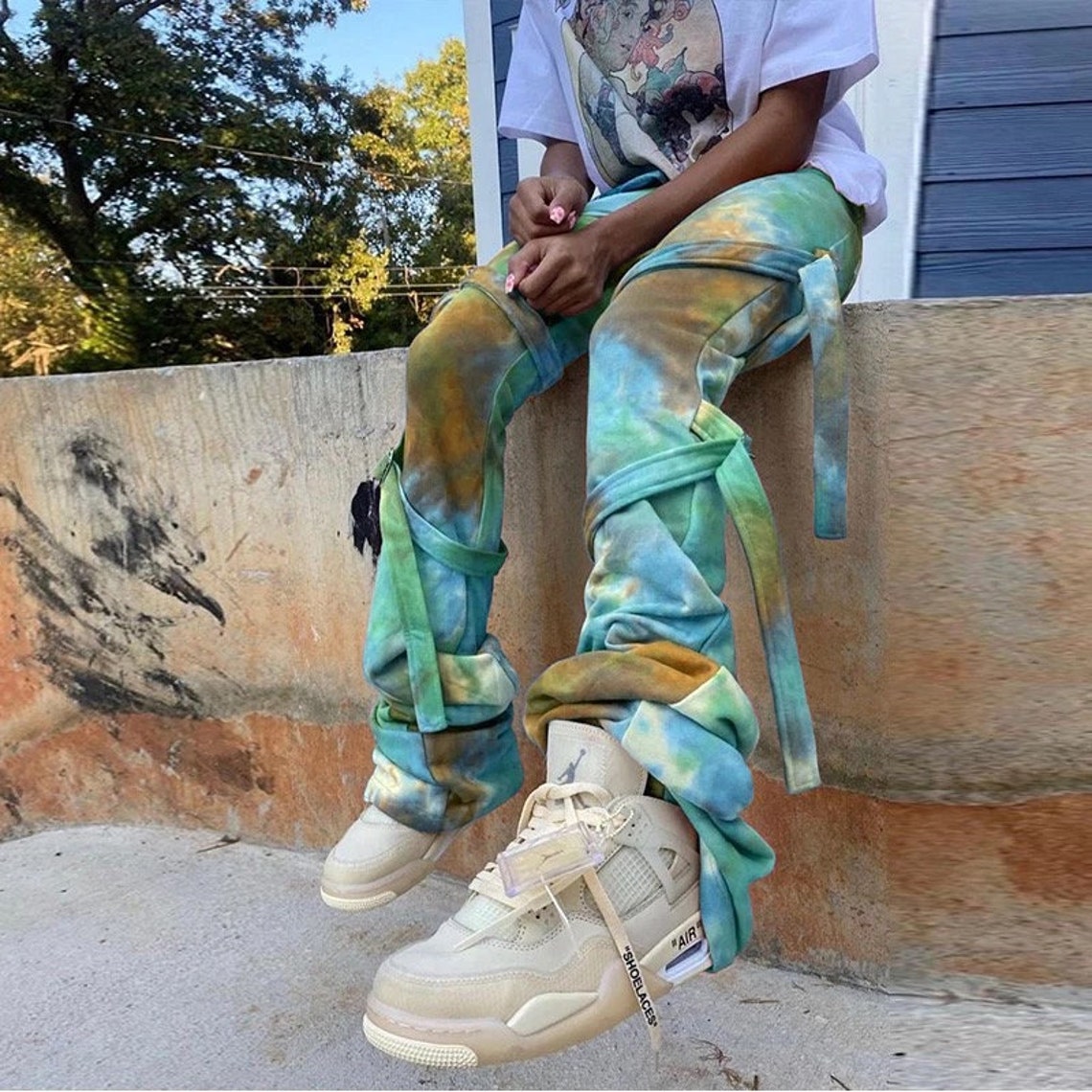 stacked cargo pants
