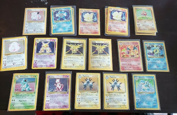 10 Pokemon Cards WOTC Vintage Sets Repack, Original Cards With a Holographic Rare in Every Pack - Etsy 10 Pokemon Cards WOTC Vintage Sets Repack, Original Cards With a Holographic Rare in Every Pack - Etsy