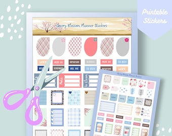 Può includere: Adesivi per planner stampabili a tema fioritura di ciliegio. Gli adesivi presentano una varietà di design, tra cui motivi floreali, motivi a quadri e colori solidi. Gli adesivi sono perfetti per organizzare il tuo planner e aggiungere un tocco di personalità.