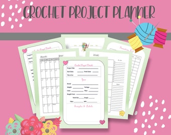 Crochet Project Planner Printable: Project Organizer (PDF)