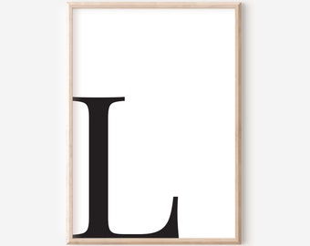 l letter printable etsy
