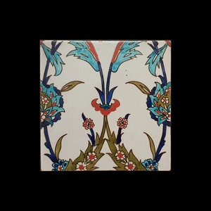 Antique Turkish, Kutahya Tiles (15x15cm)