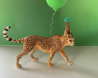 Cheeta party decoration / cake topper rainbow, jungle party, wild one, two wild, safari party, zoo
