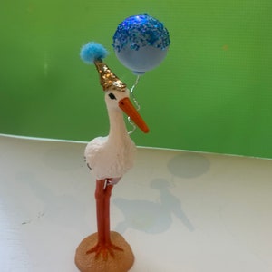 Stork cake topper / Gender reveal / baby shower - its a girl - its a boy - its twins - I’m pregnant- 1st Birthday-2nd Birthday Party