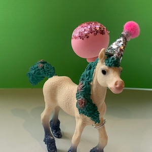 Flower unicorn foal cake topper | magical party | fairy princess party | pegasus | party decoration | girls party