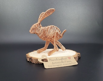 Copper wire rabbit.