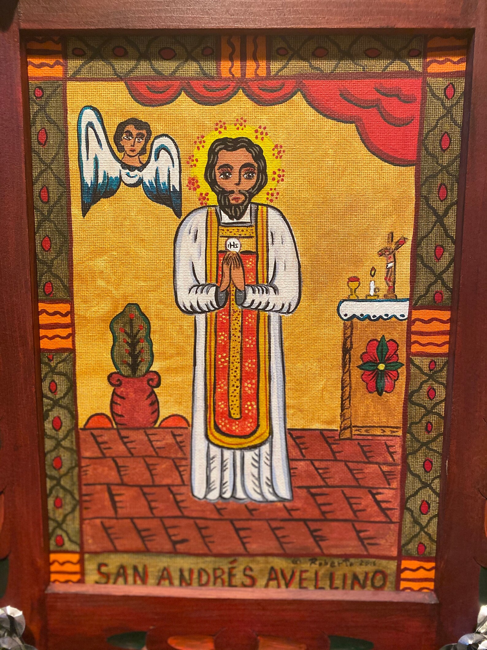 San Andres Avelline st. Andrew Avellino Etsy