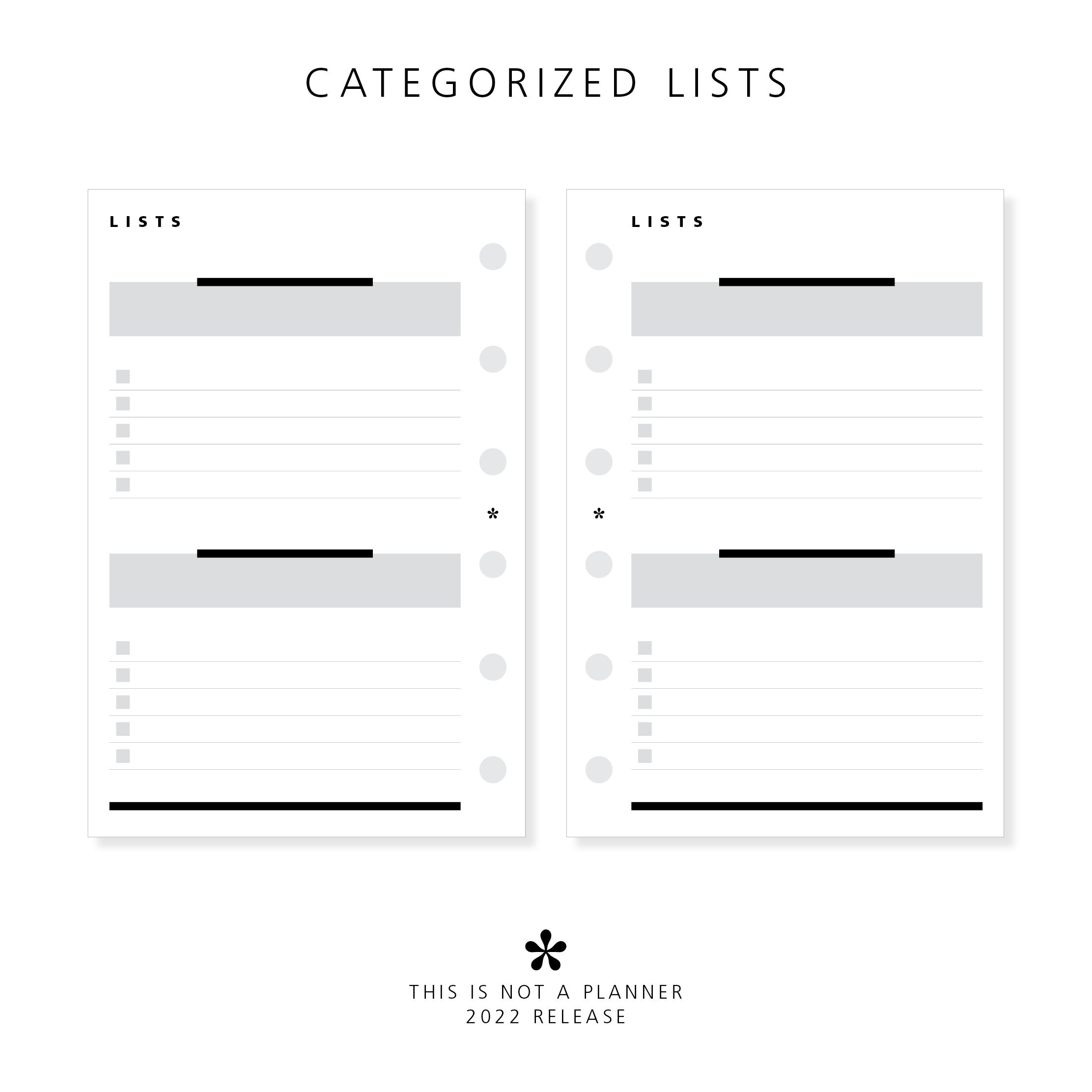 Pocket Essentials bundle memo, notes, master list, to-do and ...