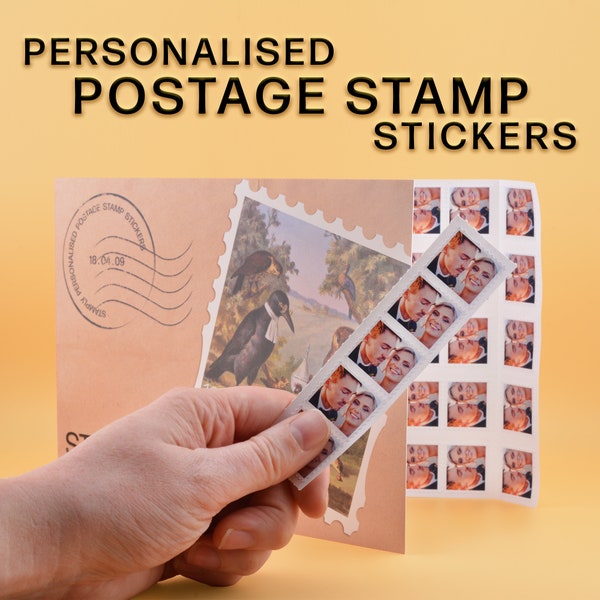 Personalised Postage Stamps - Add Your Photo's or Logos To Your Mail - Wedding Invites and Favours - Custom Stamps - Packaging and More