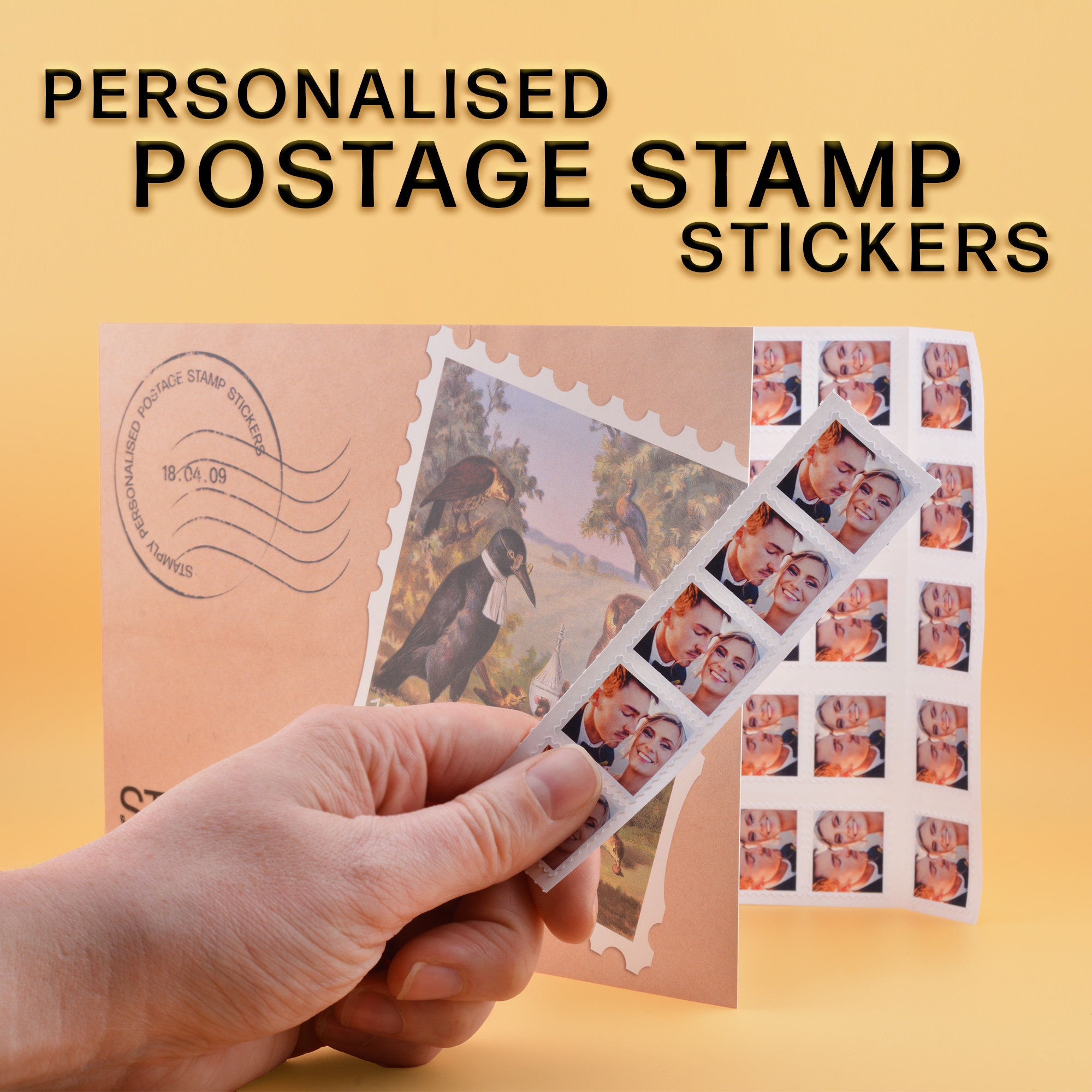 Personalisierte Briefmarken Fügen Sie Ihrer Post Ihre Fotos oder Logos