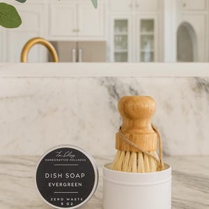 Evergreen Solid Dish Soap Block (Zero Waste, Fragrance Free)