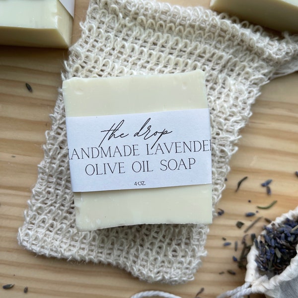 Handmade Lavender Olive Oil Bar Soap