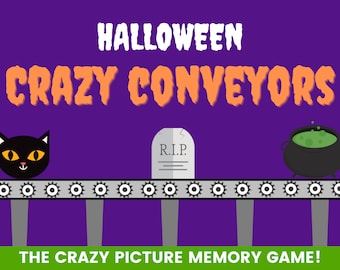 Halloween crazy conveyors | Family game for Halloween | Halloween ideas | Halloween party games | Kids Halloween game | Play on Zoom