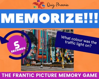 Memorize! Family picture memory game | Screen share | PowerPoint compatible | Lockdown game | Perfect for all ages