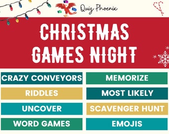 Christmas Games Night | Christmas party games | Family Christmas game | Christmas idea | Christmas game for kids | Christmas PowerPoint quiz