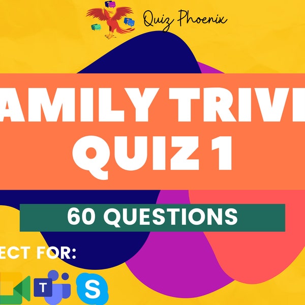 Mixed Trivia Quiz 1 | Family Trivia | PowerPoint game | Quarantine fun | Video chat ready for Zoom, Skype, Google meet and Microsoft Teams