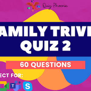 Mixed Trivia Quiz 2 | Family Trivia | PowerPoint game | Quarantine fun | Video chat ready for Zoom, Skype, Google meet and Microsoft Teams