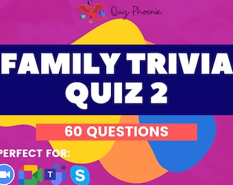 Mixed Trivia Quiz 2 | Family Trivia | PowerPoint game | Quarantine fun | Video chat ready for Zoom, Skype, Google meet and Microsoft Teams