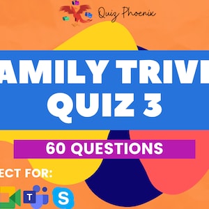 Mixed Trivia Quiz 3 | Family Trivia | PowerPoint game | Quarantine fun | Video chat ready for Zoom, Skype, Google meet and Microsoft Teams
