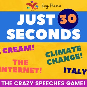 Just 30 seconds! The crazy conversation speeches game