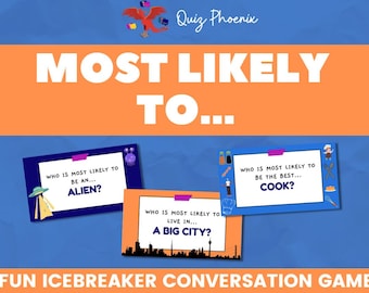 Most likely to game | The voting game | Family entertainment | Printable cards | PowerPoint slides