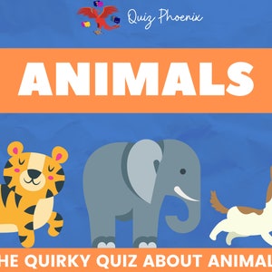 Animals Quiz | Family Quiz | Screen-share ready | PowerPoint format | Virtual quiz | Suitable for all ages