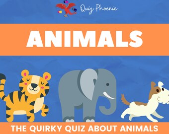 Animals Quiz | Family Quiz | Screen-share ready | PowerPoint format | Virtual quiz | Suitable for all ages