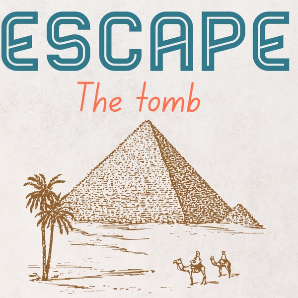 Escape the tomb - Egyptian tomb escape room! | Online virtual game | Play in person or on Zoom, Skype, Google meet or Microsoft Teams