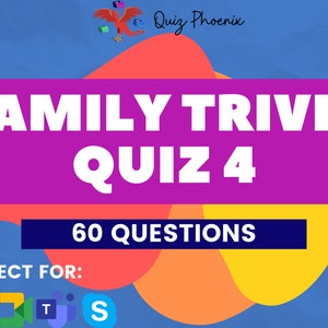 Mixed Trivia Quiz 4 | Family Trivia | PowerPoint game | Quarantine fun | Video chat ready for Zoom, Skype, Google meet and Microsoft Teams