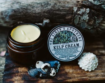 Kelp Cream–Nourishing Ocean-Infused Facial Cream with Bladderwrack, Bull Kelp, Sea Moss & Frankincense for Hydration, Healing, Protection