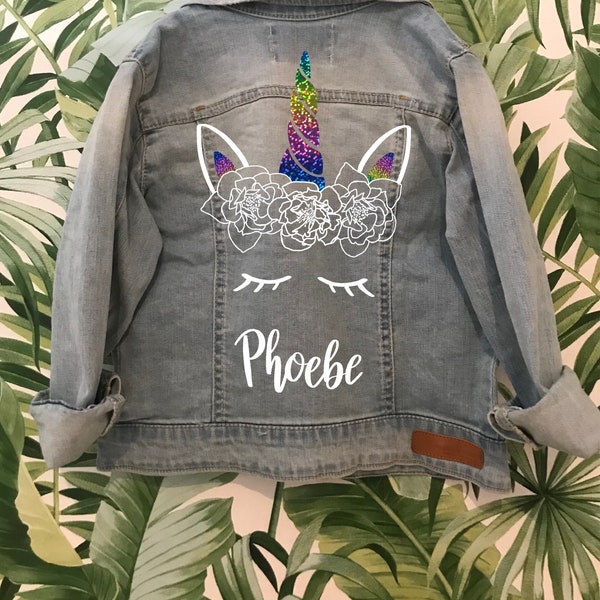 Personalised unicorn jacket | DIY Vinyl