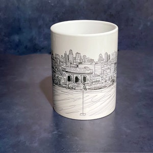 Landmarks of KC - Union Station - 11oz or 15oz mug - Hand Drawn by a Local Artist