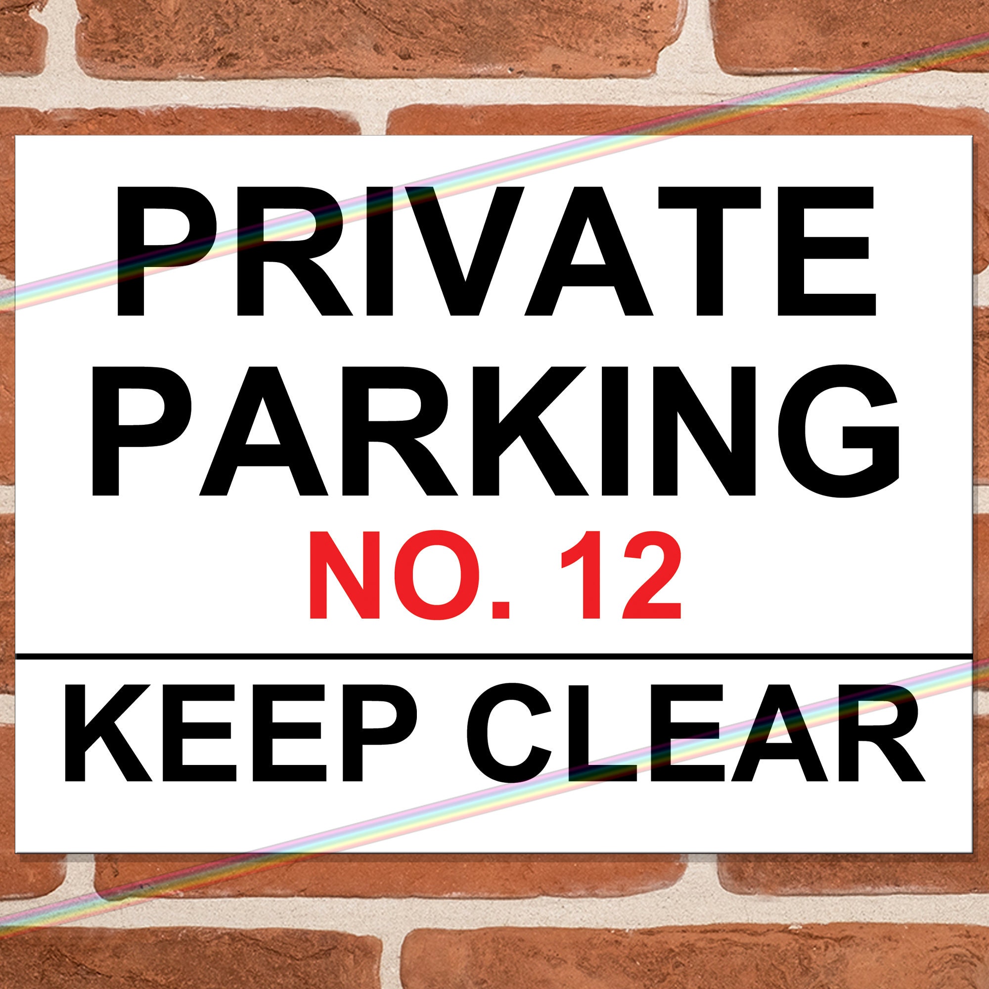 Personalised Private Parking Metal Signs. Custom Car Park Sign Etsy