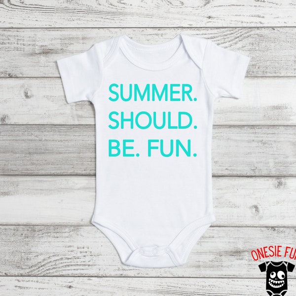 Bravo Baby Onesie-Summer house insiried onesie. Summer. Should. Be. Fun.-Ships Today! Glitter Font Available